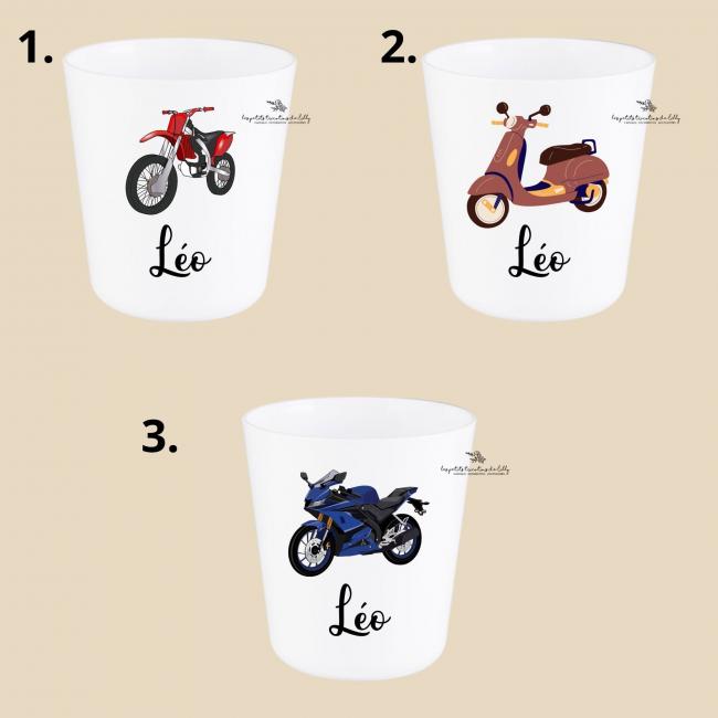 GOBELET PERSONNALISABLE "MOTOS"