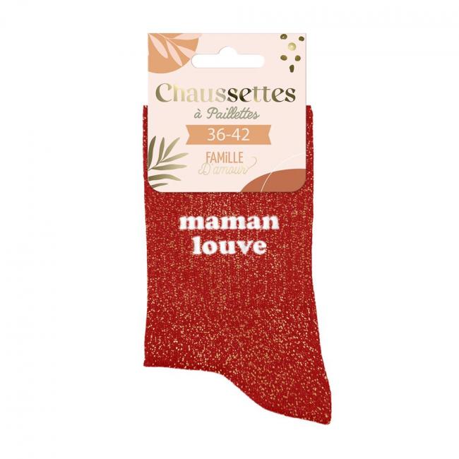 CHAUSSETTES A PAILLETTES - MAMAN LOUVE