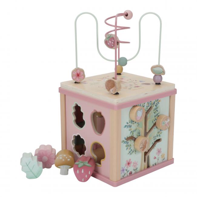 CUBE D'ACTIVITES EN BOIS - FAIRY GARDEN