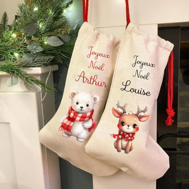 BOTTE DE NO&Euml;L - ANIMAUX