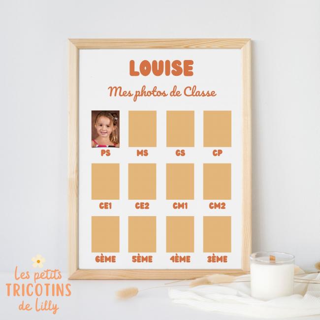 CADRE AFFICHE "MES PHOTOS DE CLASSE"