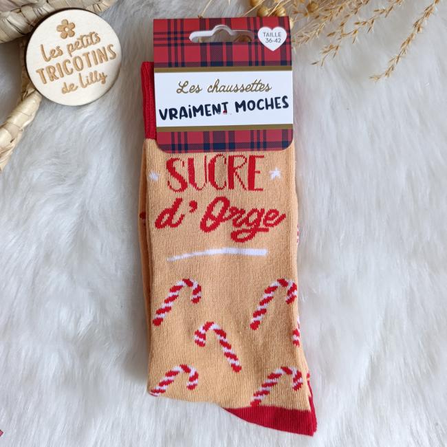 CHAUSSETTES NO&Euml;L - FEMME - SUCRE D'ORGE