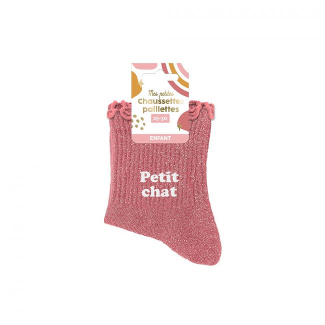 CHAUSSETTES ENFANT - PETIT CHAT - 3-6 ANS