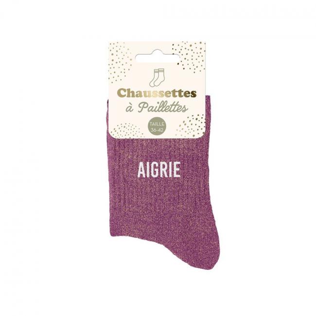 CHAUSSETTES A PAILLETTES - AIGRIE