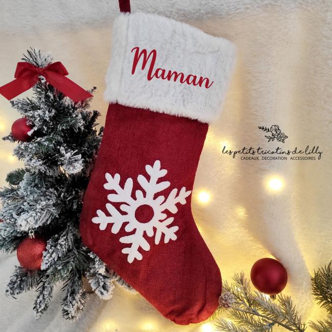 GRANDE BOTTE DE NO&Euml;L - FLOCON