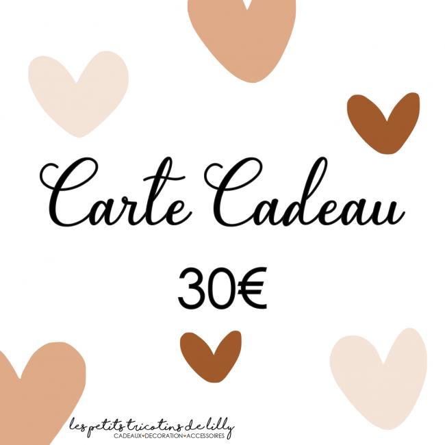 CARTE CADEAU 30€