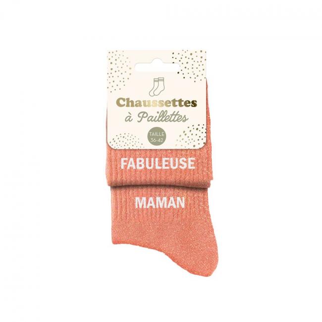 CHAUSSETTES A PAILLETTES - DUO FABULEUSE - MAMAN