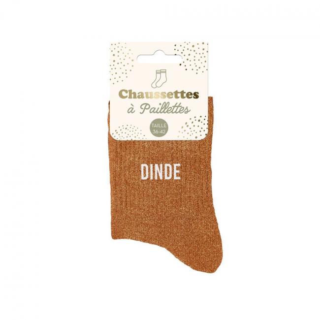 CHAUSSETTES A PAILLETTES - DINDE