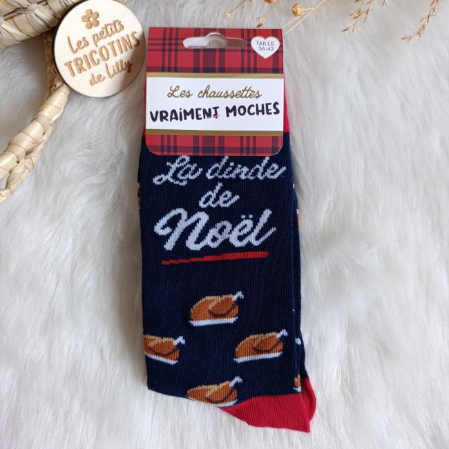 CHAUSSETTES NO&Euml;L - FEMME - LA DINDE DE NO&Euml;L