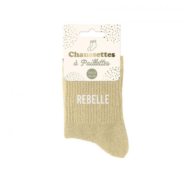 CHAUSSETTES A PAILLETTES - REBELLE