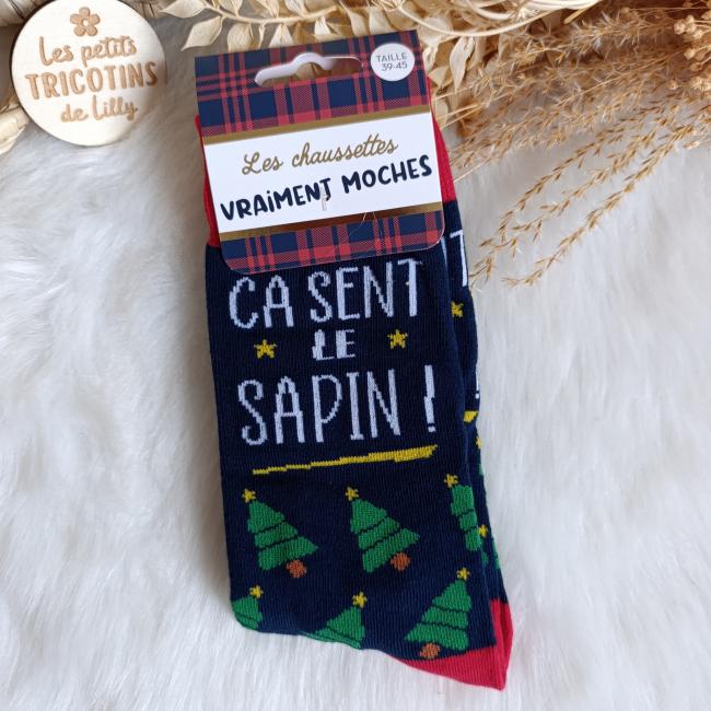 CHAUSSETTES NO&Euml;L - HOMME - CA SENT LE SAPIN