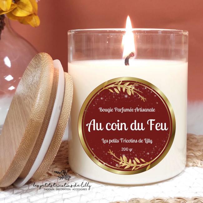 BOUGIE PARFUMÉE AU COIN DU FEU (200G)