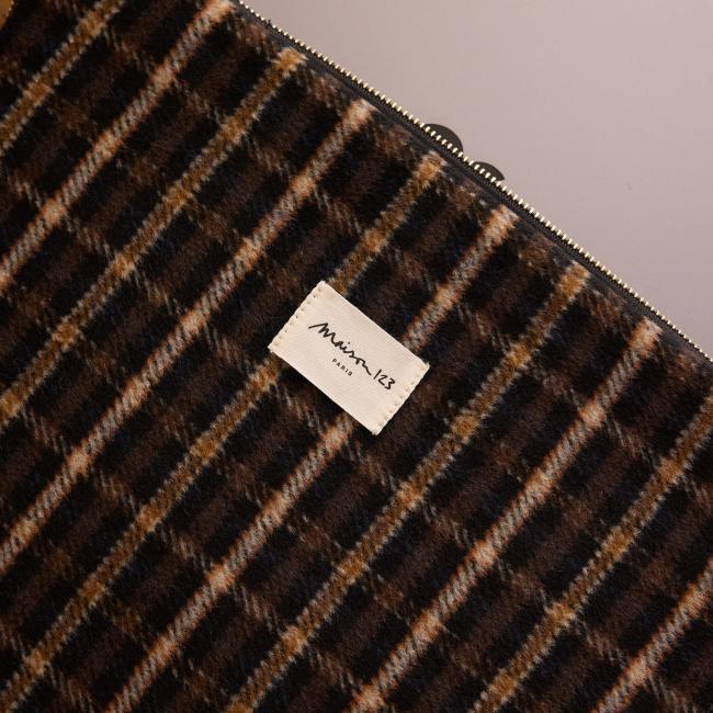 Pochette ordinateur motif tartan LIAM