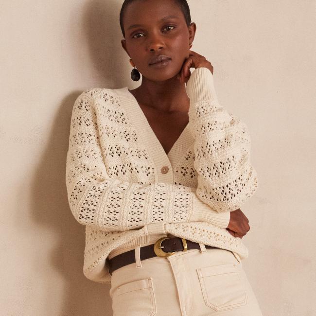 Cardigan BASILIO en coton