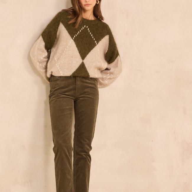 Pantalon en velours c&ocirc;tel&eacute; MARCUS