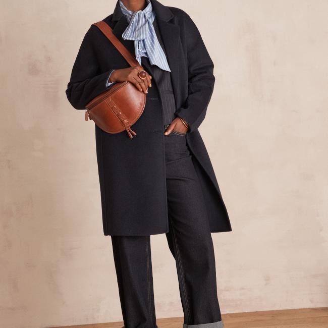 Manteau long LINA en laine
