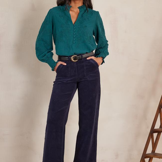 Pantalon SELYNA en velours