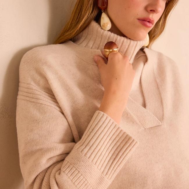 Pull col V BALTHAZAR en laine