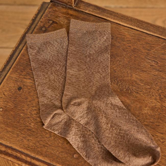 Chaussettes WALTER côtelées lurex