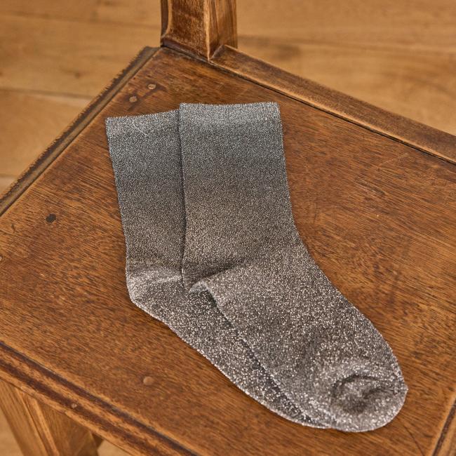 Chaussettes WALTER côtelées lurex
