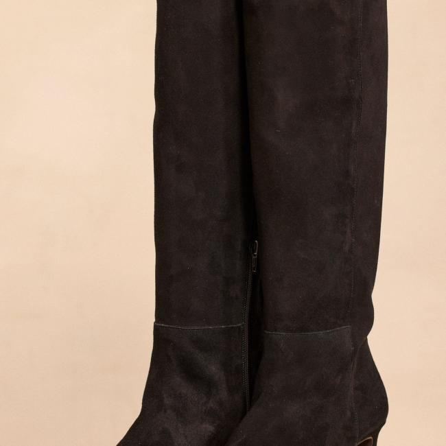 Bottes &agrave; talons en su&egrave;de OXANA 