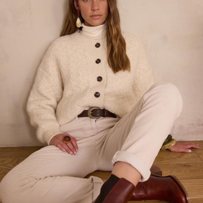Pantalon chino SABIL en velours