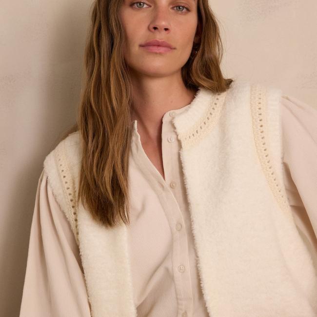 Pull BAYANE en laine sans manches