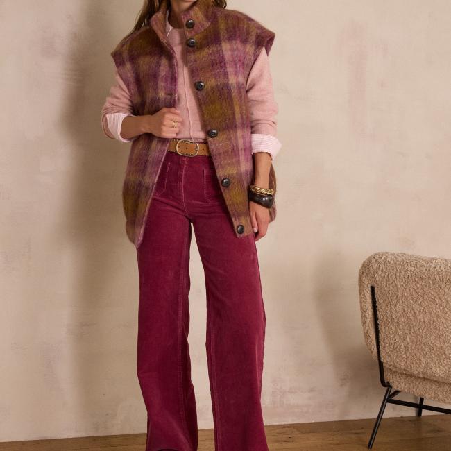 Pantalon flare LUNA en velours