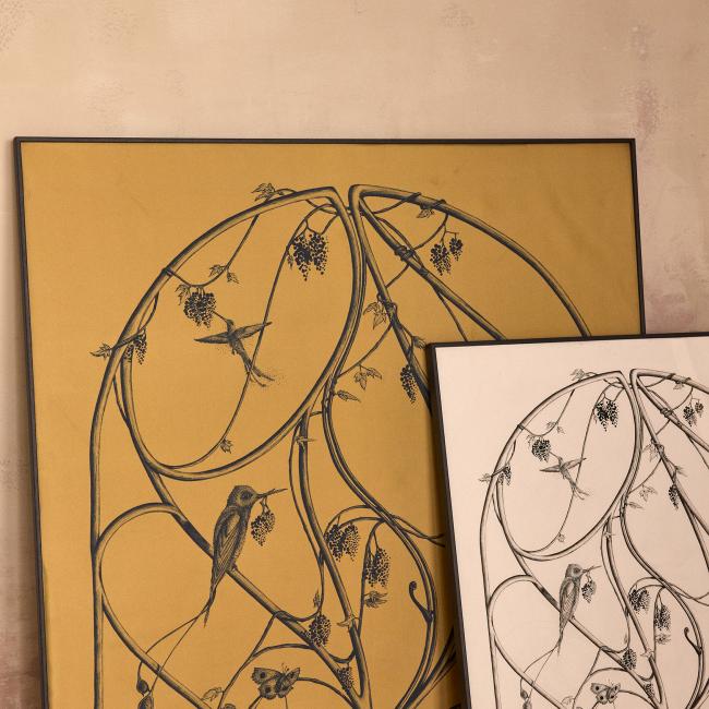 Foulard en soie ARBORESCENCE