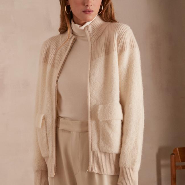 Cardigan en laine et alpaga CLAUDIO