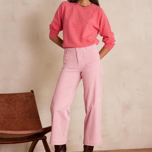 Pantalon LEA CROPPED en coton