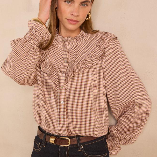 Blouse &agrave; manches longues MYOSOTIS 