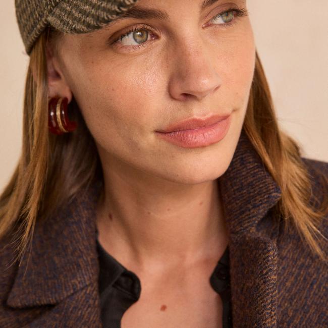 Casquette &agrave; carreaux GABBY