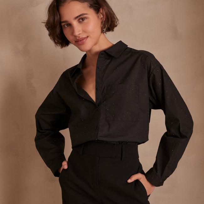 Chemise PEPITE STRASS
