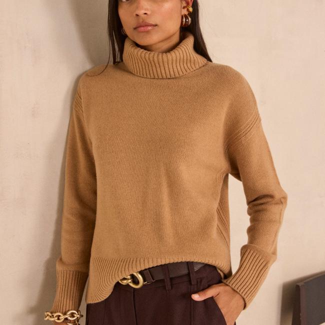 Pull manches longues laine m&eacute;lang&eacute;e ARNOLD