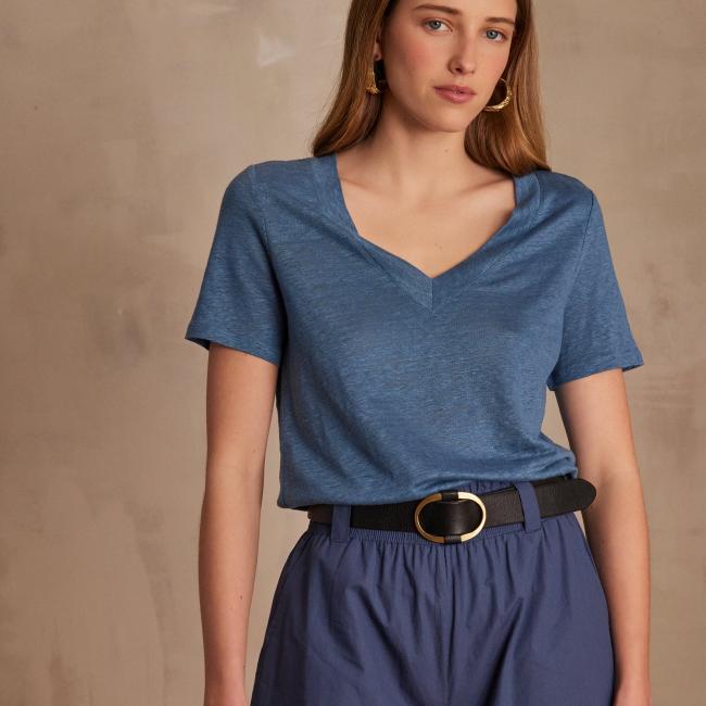 T-shirt en lin ANDREW