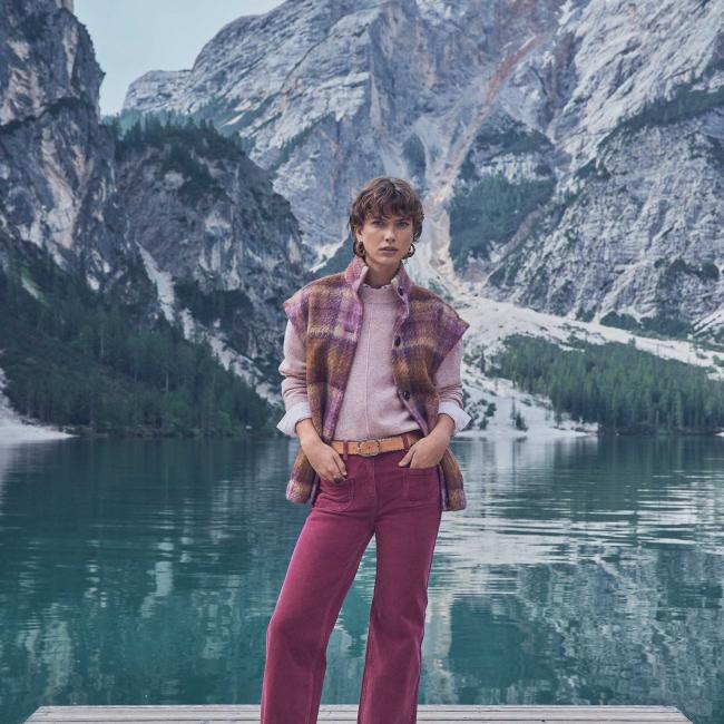 Pantalon flare LUNA en velours