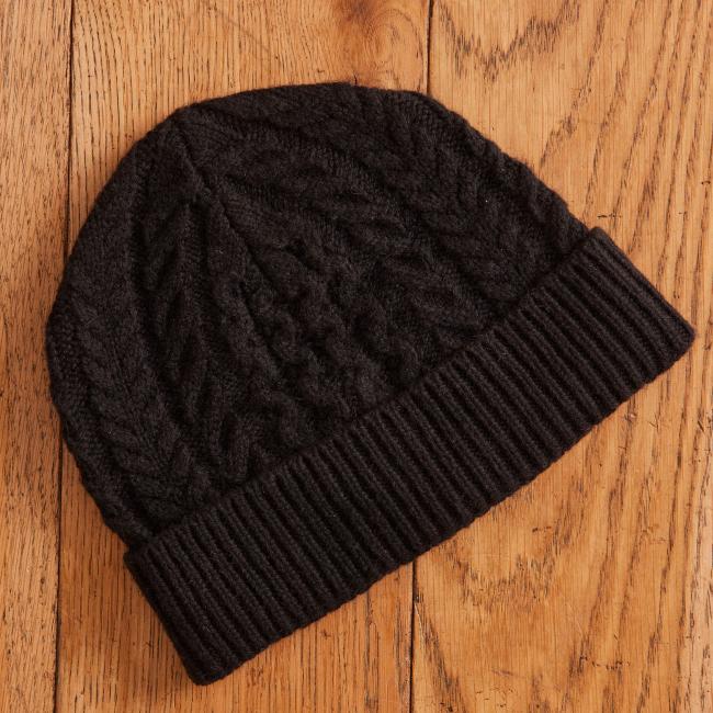 Bonnet HOCHE en maille torsadée