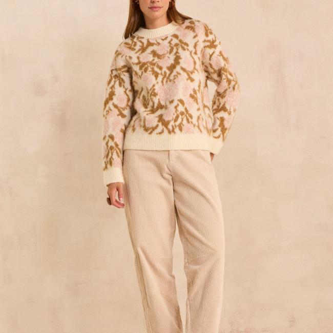 Pantalon en velours coton m&eacute;lang&eacute; ROBINSON 
