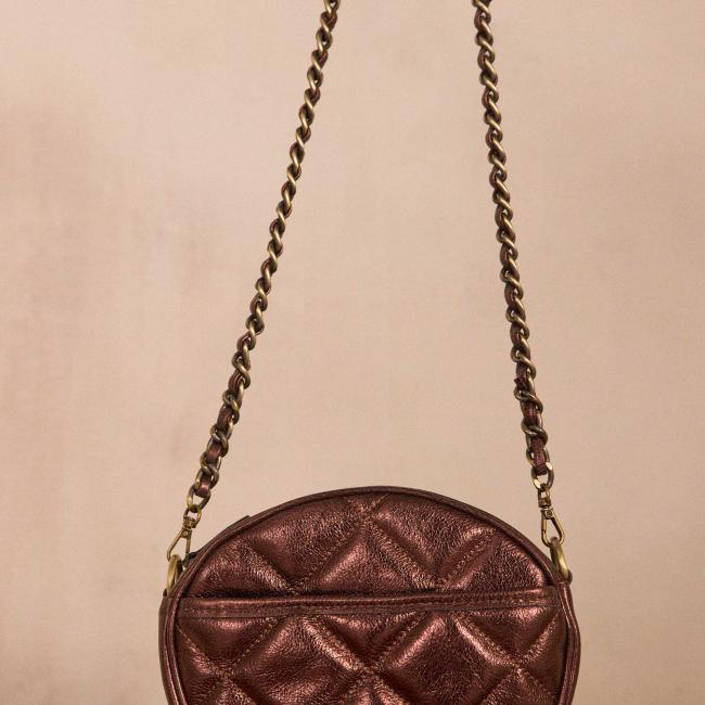 Sac en cuir matelass&eacute; VIVIEN MINI 