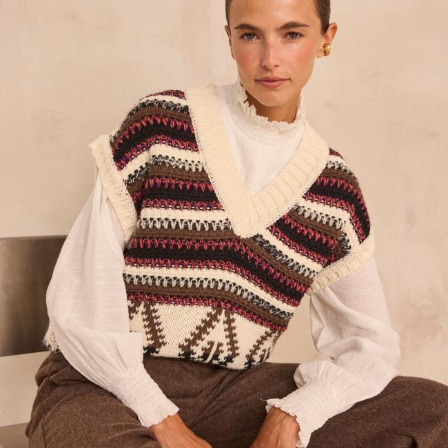 Pull sans manches ABIGAEL
