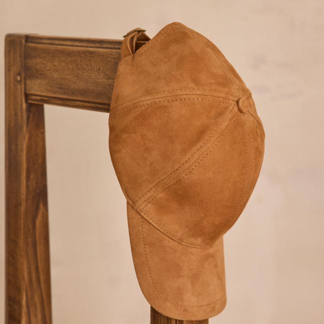 Casquette HELENE en cuir