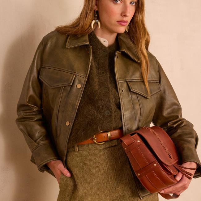 Veste FIERCE en cuir
