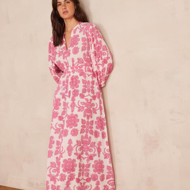 Robe longue MIRANA en coton