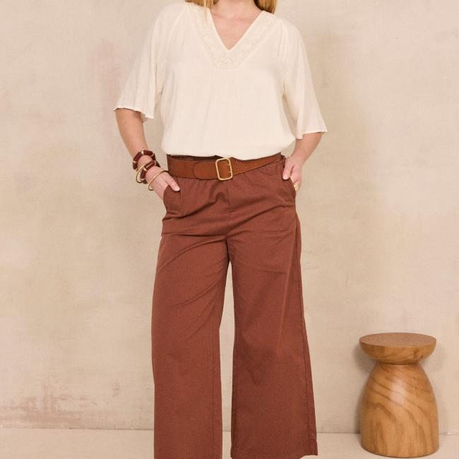 Pantalon large et droit BERTHIE