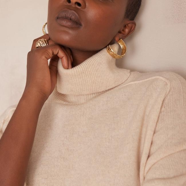 Pull col roulé CELESTIN 100% laine