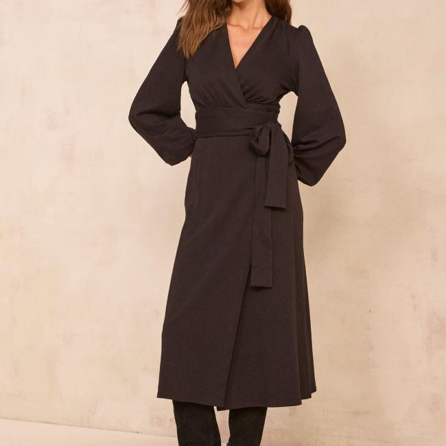 Robe maille droite en coton m&eacute;lang&eacute; PHILIPINE 