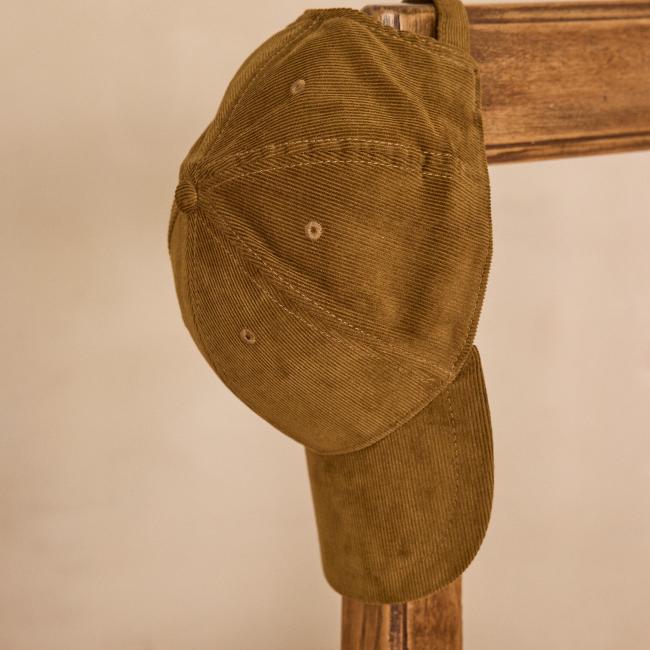 Casquette en velours c&ocirc;tel&eacute; HAROLD