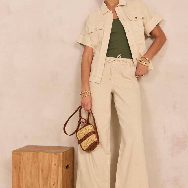 Pantalon extra large en coton MALO