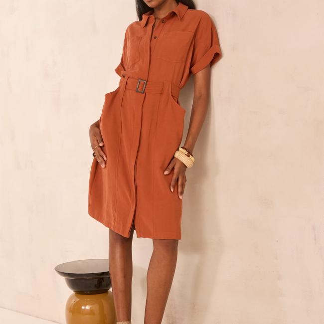 Robe chemise droite RAMA